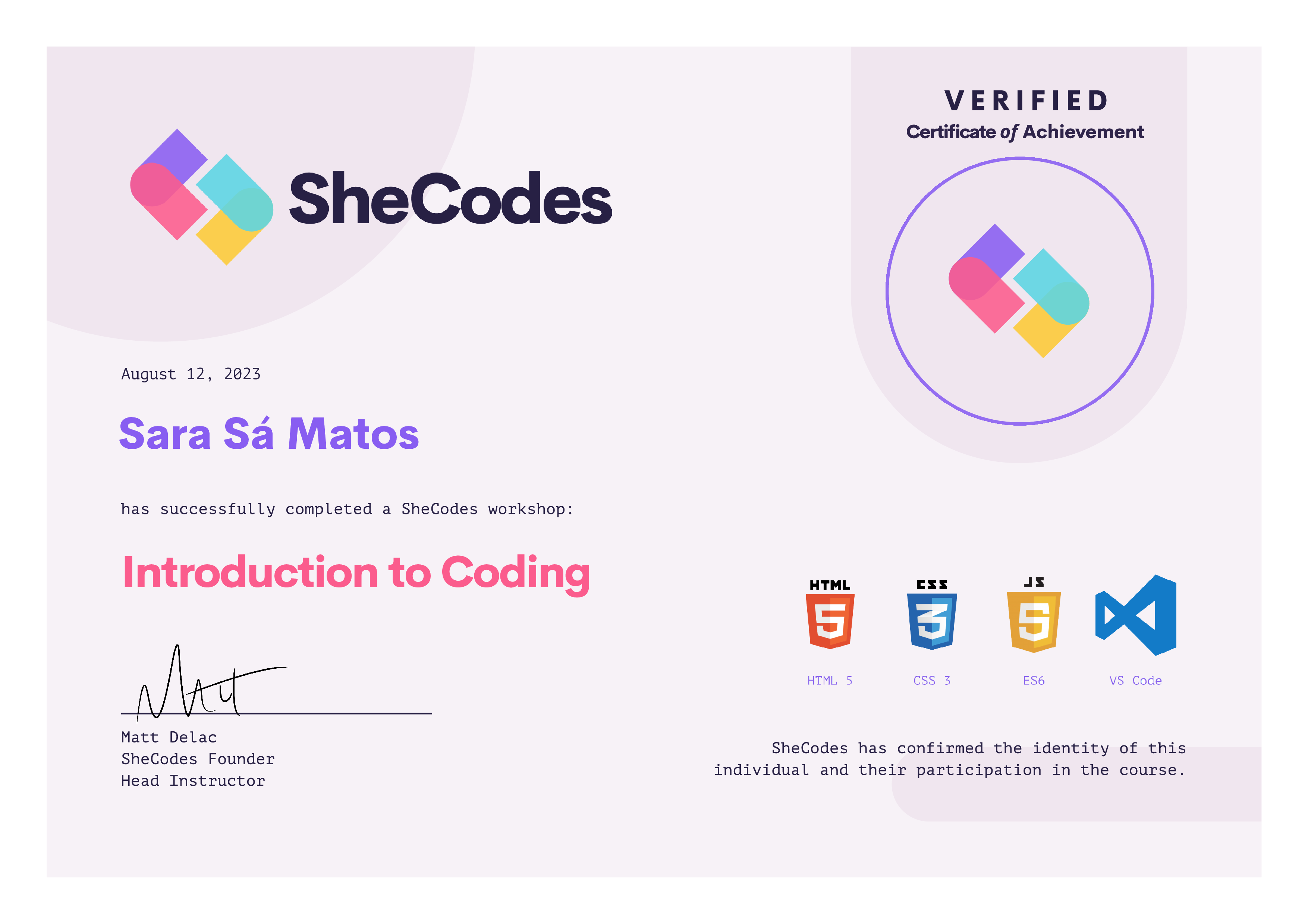 SheCodesBasics-Certificate